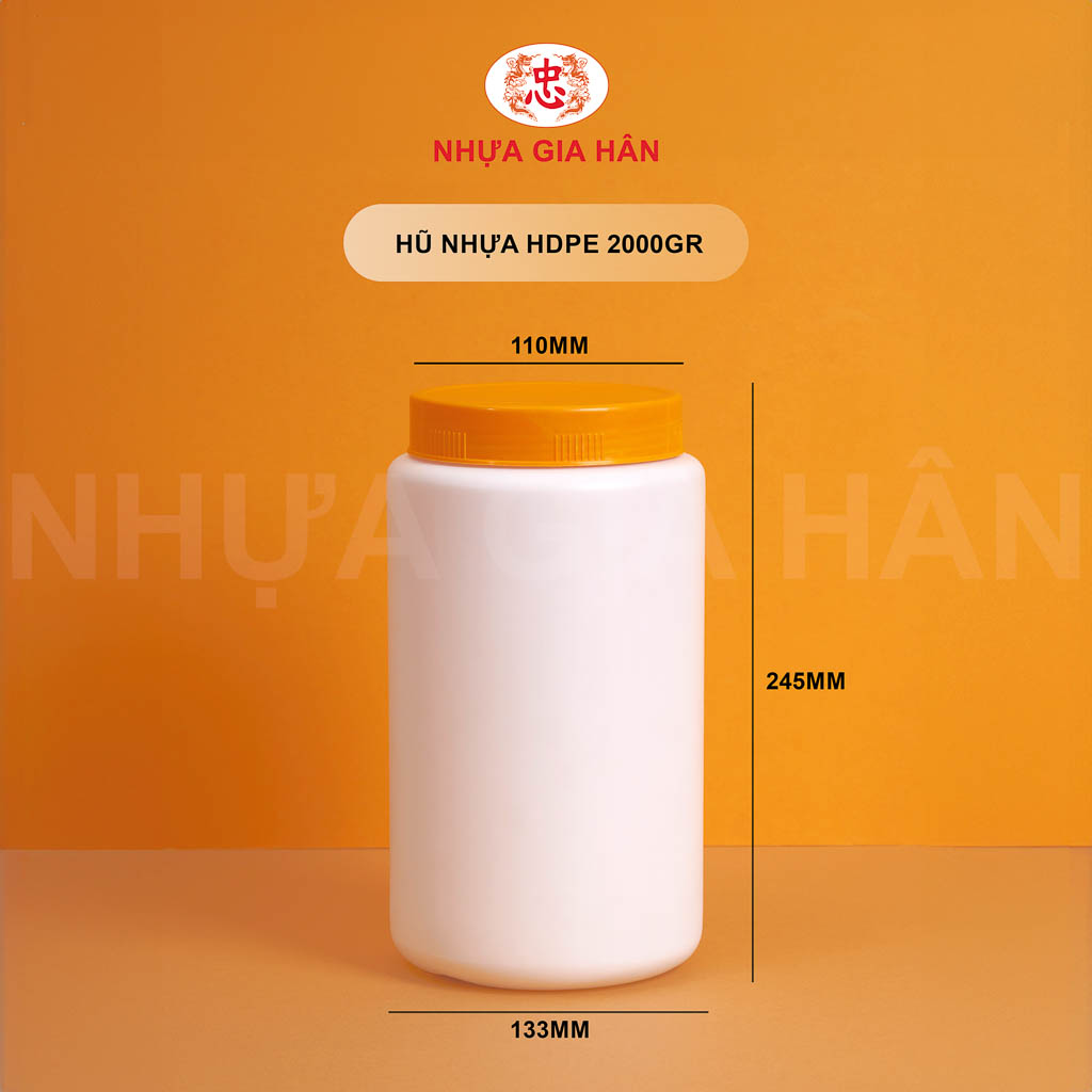 HŨ NHỰA 2000GR HŨ NHỰA 2000GR - Ảnh 1